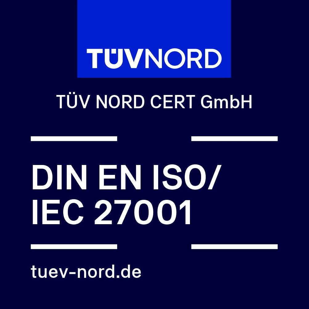 TÜV Nord Zertifiziertes Managementsystem Informationssicherheit DIN EN ISO/IEC 27001 - tuev-saar.de/DC00526
